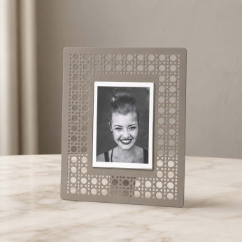 Arti e Mestieri Portafoto da tavolo con cornice in metallo dal design moderno Vienna