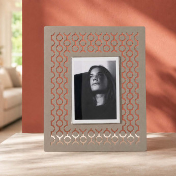 Arti e Mestieri Portafoto da tavolo dal design moderno con cornice in metallo Mayfair