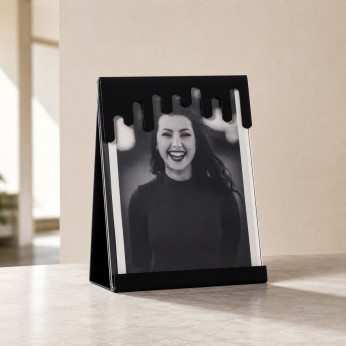 Arti e Mestieri Portafoto da tavolo moderno con cornice in metallo Vernissage