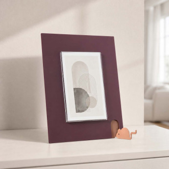 Arti e Mestieri Portafoto da tavolo piccolo in metallo dal design particolare Topino