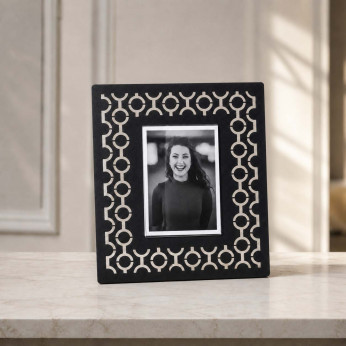 Arti e Mestieri Portafoto grande da tavolo dal design moderno in metallo Mayfair