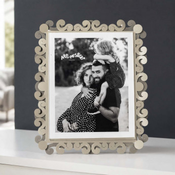 Arti e Mestieri Portafoto maxi in metallo di design Koko