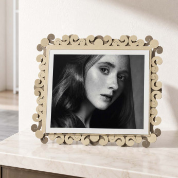 Arti e Mestieri Portafoto maxi orizzontale in metallo di design Koko