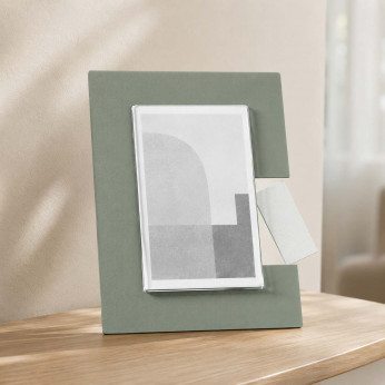 Arti e Mestieri Portafoto piccolo da tavolo di design con struttura in metallo Bliko
