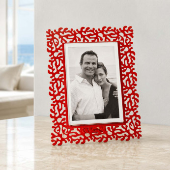 Arti e Mestieri Portafoto piccolo dal design moderno Corallo