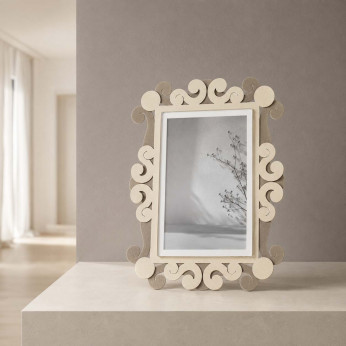 Arti e Mestieri Portafoto piccolo in metallo di design Koko