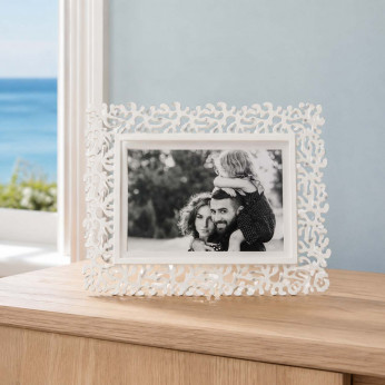 Arti e Mestieri Portafoto piccolo orizzontale dal design moderno ed elegante Corallo