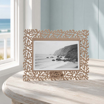 Arti e Mestieri Portafoto piccolo orizzontale dal design moderno ed elegante Corallo