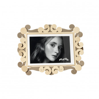 Arti e Mestieri Portafoto piccolo orizzontale in metallo di design Koko