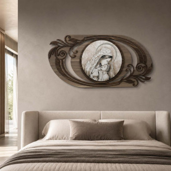 Artitalia Capezzale con maternità quadro linee moderne per camera da letto 120x60 