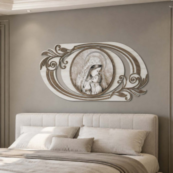 Artitalia Capezzale con maternità quadro per camera da letto linee moderne 120x60 