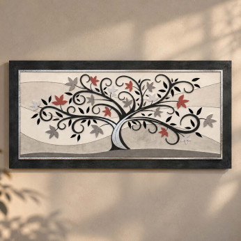 Artitalia Quadro con pannello decorativo in legno con albero della vita in stile moderno