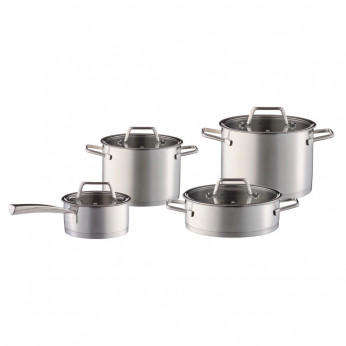 Brandani Batteria di pentole in acciaio inox 8 pezzi Free