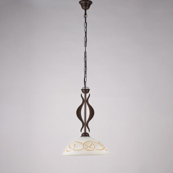 Be Light Lampada a sospensione classica con struttura in metallo e diffusore in vetro Bilbao