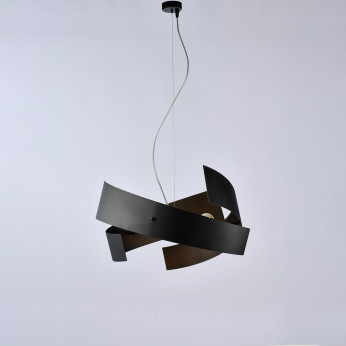 Be Light Lampada a sospensione con struttura e paralume in metallo dalle linee moderne Elisa