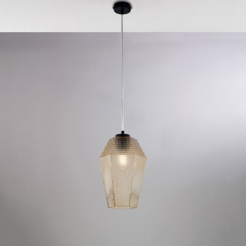 Be Light Lampada a sospensione in metallo con diffusori in vetro dal design moderno Prisma