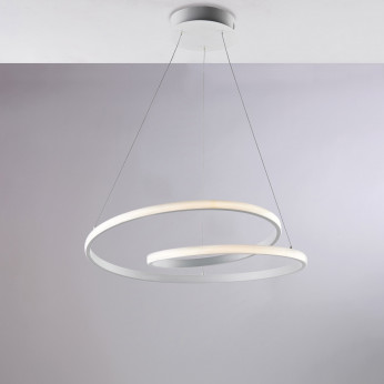 Be Light Lampada a sospensione moderna con struttura in alluminio e diffusore a LED Malena