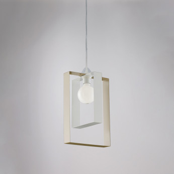 Be Light Lampada a sospensione singola struttura in metallo dalle linee moderne Duplo
