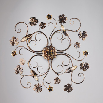Be Light Lampada da soffitto piccola con struttura in metallo dalle linee classiche Iris