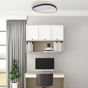Be Light Plafoniera a LED moderna con struttura in alluminio e diffusore in acrilico Amy