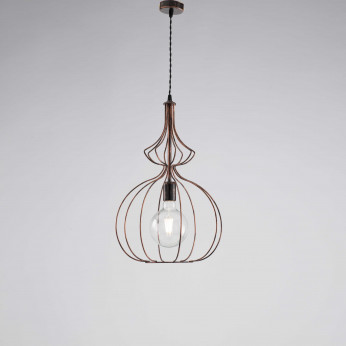 Be Light Lampada a sospensione con struttura in metallo dalle linee moderne Olimpia