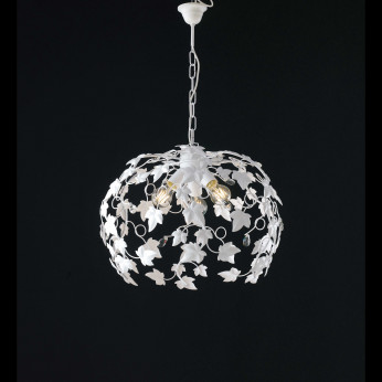 Be Light Lampadario grande con struttura in metallo dalle linee classiche Edera