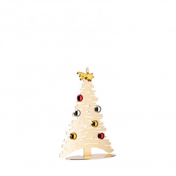 Alessi Decorazione natalizia in acciaio albero di natale piccolo "Bark for Christmas"