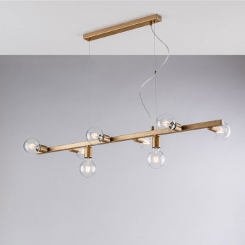 Bonetti Illumina Lampada a sospensione moderna grande con struttura in metallo Fabian