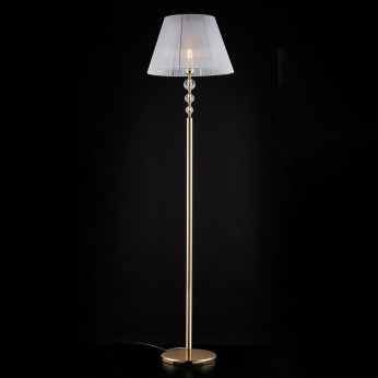 Bonetti Illumina Lampada da terra classica con struttura in metallo e dettagli in vetro Ruben