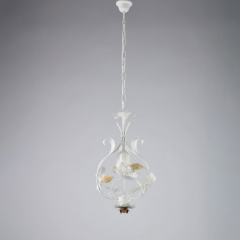 Bonetti Illumina Lampadario classico con diffusore in vetro e struttura in metallo regolabile Cesto