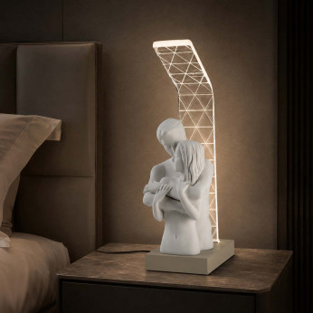 Bongelli Preziosi Abat-jour LED con scultura di innamorati