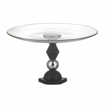 Bongelli Preziosi Alzata in marmorino con piano in vetro dal design elegante Liberty