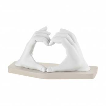 Bongelli Preziosi Bomboniera per matrimonio - Scultura in marmorino con mani che formano un cuore