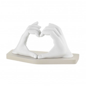 Bongelli Preziosi Bomboniera per matrimonio - Scultura piccola in marmorino con mani con cuore