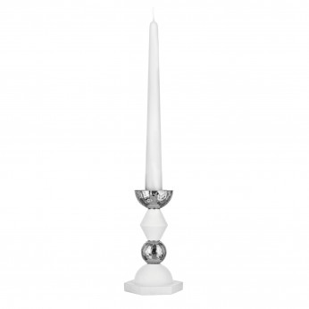 Bongelli Preziosi Candelabro basso in marmorino per una candela dal design elegante Liberty