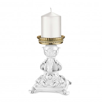 Bongelli Preziosi Candelabro basso in marmorino dal design moderno ed elegante Flame