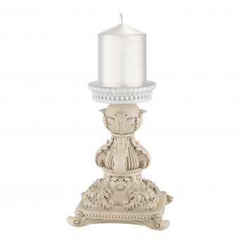 Bongelli Preziosi Candelabro basso in marmorino dal design moderno ed elegante Flame