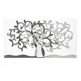 Bongelli Preziosi Capezzale piccolo in legno con sacra famiglia dal design moderno ed elegante Albero della Vita