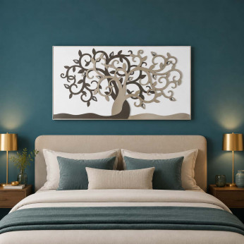 Bongelli Preziosi Capoletto moderno con albero della vita su pannello in legno Albero della Vita
