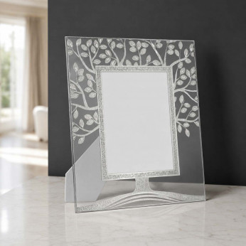 Bongelli Preziosi Cornice portafoto grande in vetro dal design moderno ed elegante