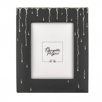 Bongelli Preziosi Cornice portafoto in marmorino con decori a goccia design moderno ed elagante Rugiada