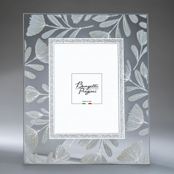 Bongelli Preziosi Cornice portafoto in vetro dal design moderno decoro a fiori 