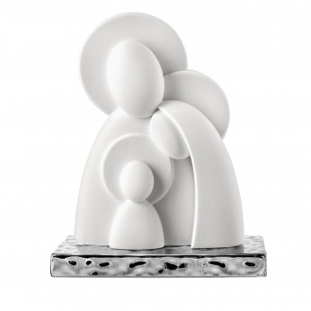 Bongelli Preziosi Decorazione natalizia da tavola scultura con sacra famiglia media