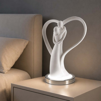 Bongelli Preziosi Lampada da comodino LED Coppia Ali con Cuore
