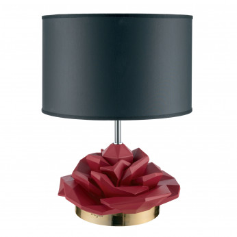Bongelli Preziosi Lampada da tavolo dal design moderno con paralume in tessuto e PVC