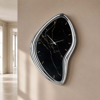 Bongelli Preziosi Orologio da parete moderno grande con quadrante in marmo Sagomato