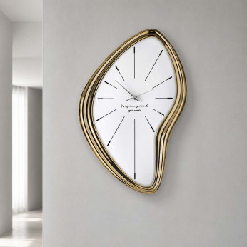 Bongelli Preziosi Orologio da parete moderno grande con quadrante senza numeri Sagomato