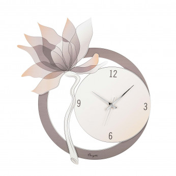 Bongelli Preziosi Orologio da parete rotondo con fiori dal design moderno ed elegante