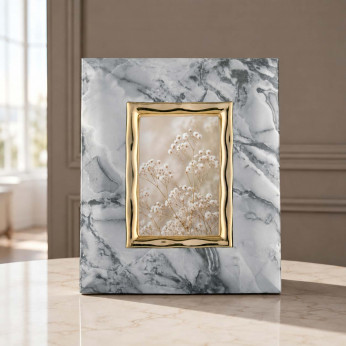 Bongelli Preziosi Portafoto con cornice in marmo dal design moderno