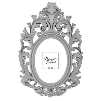 Bongelli Preziosi Portafoto da tavolo ovale barocco in marmorino dal design moderno ed elegante Barocco